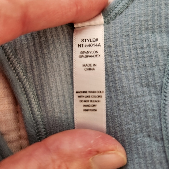 NWOT Zenana Blue/gray Brami. - Picture 5 of 5